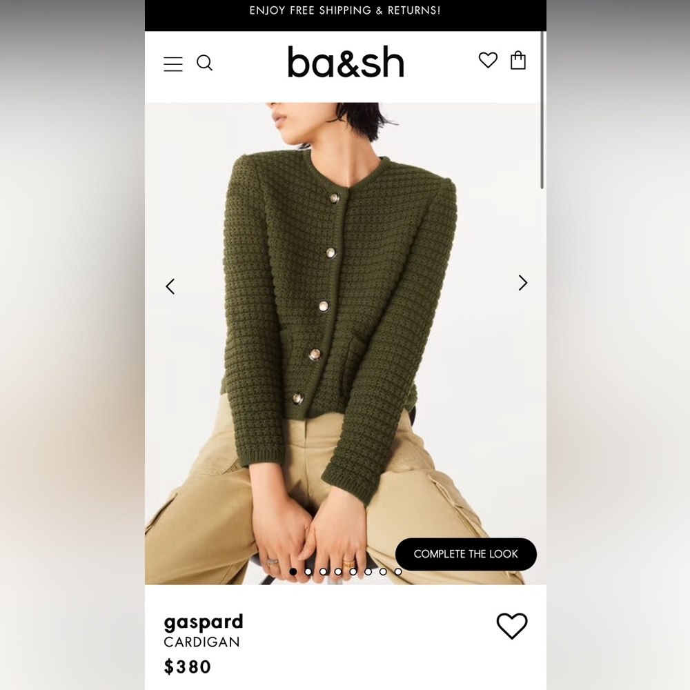 Ba&sh sweater cardigan